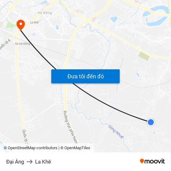 Đại Áng to La Khê map