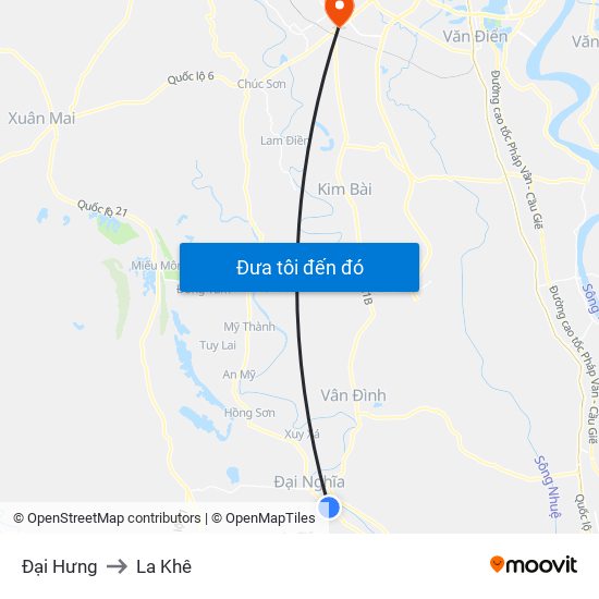 Đại Hưng to La Khê map
