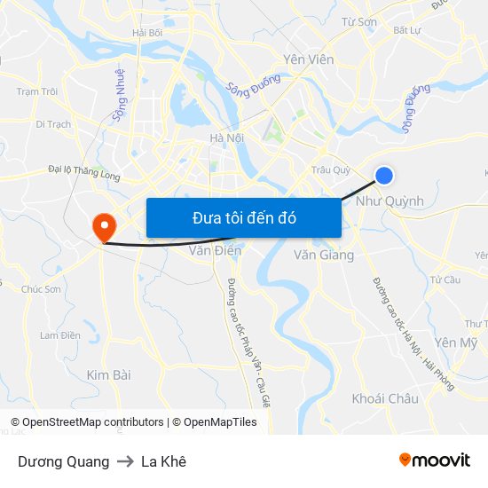 Dương Quang to La Khê map