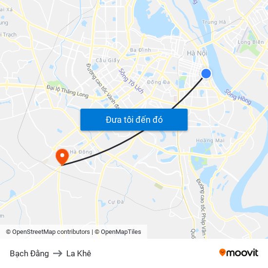 Bạch Đằng to La Khê map