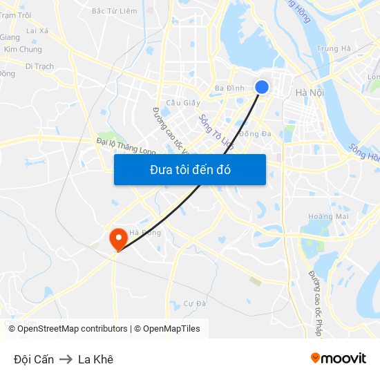 Đội Cấn to La Khê map