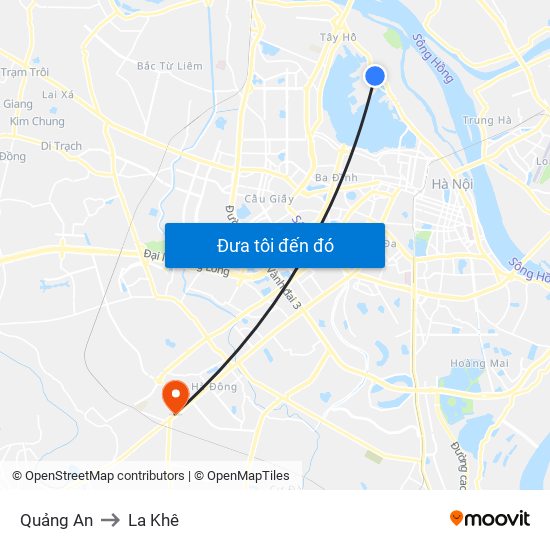 Quảng An to La Khê map