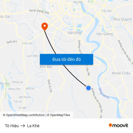 Tô Hiệu to La Khê map