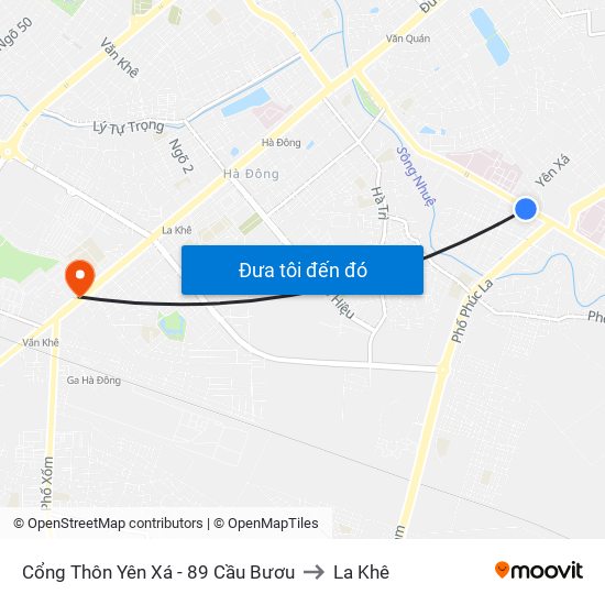 Cổng Thôn Yên Xá - 89 Cầu Bươu to La Khê map