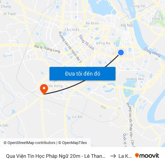 Qua Viện Tin Học Pháp Ngữ 20m - Lê Thanh Nghị to La Khê map