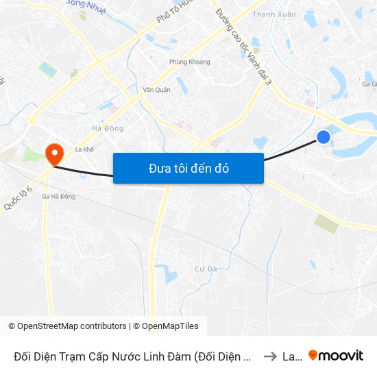 Đối Diện Trạm Cấp Nước Linh Đàm (Đối Diện Chung Cư Hh1c) - Nguyễn Hữu Thọ to La Khê map