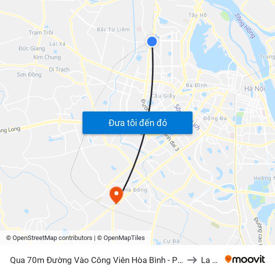 Qua 70m Đường Vào Công Viên Hòa Bình - Phạm Văn Đồng to La Khê map