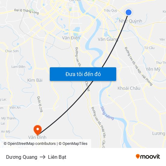 Dương Quang to Liên Bạt map