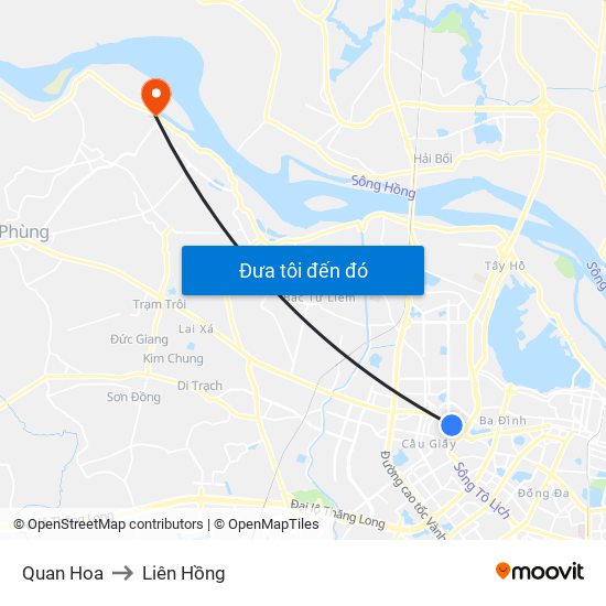 Quan Hoa to Liên Hồng map