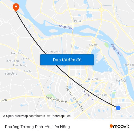 Phường Trương Định to Liên Hồng map