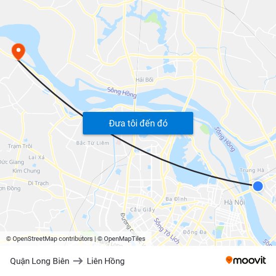 Quận Long Biên to Liên Hồng map