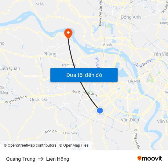 Quang Trung to Liên Hồng map