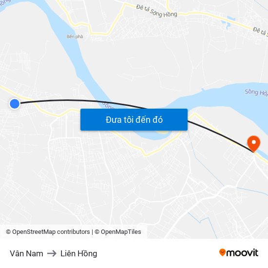 Vân Nam to Liên Hồng map