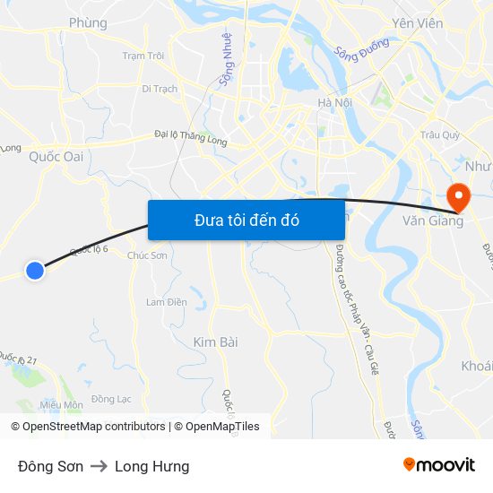 Đông Sơn to Long Hưng map