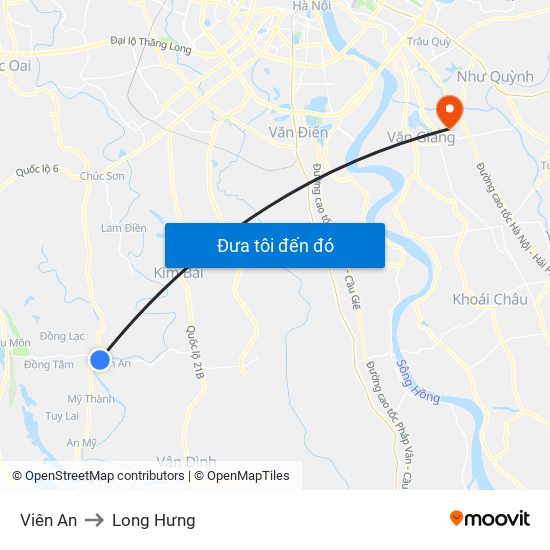 Viên An to Long Hưng map