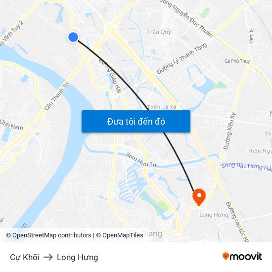 Cự Khối to Long Hưng map
