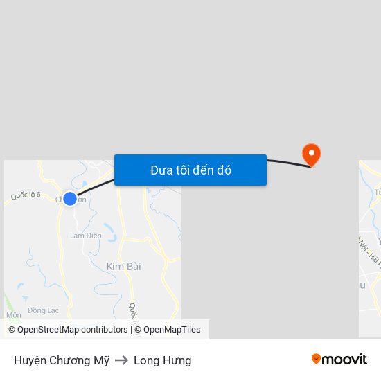 Huyện Chương Mỹ to Long Hưng map