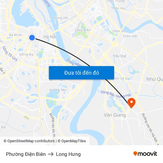 Phường Điện Biên to Long Hưng map