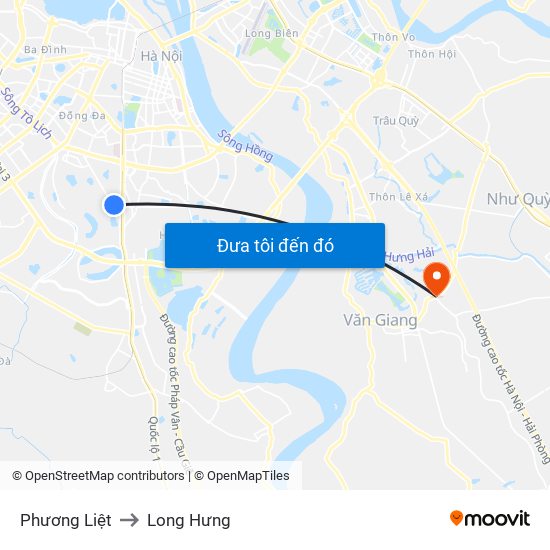 Phương Liệt to Long Hưng map