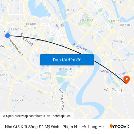 Nhà Ct5 Kđt Sông Đà Mỹ Đình - Phạm Hùng to Long Hưng map