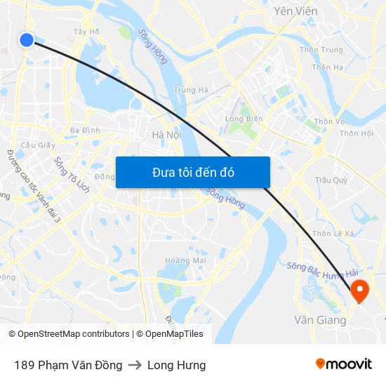 189 Phạm Văn Đồng to Long Hưng map