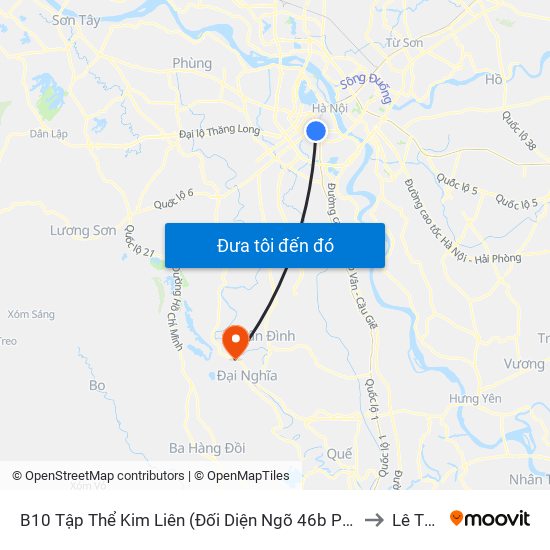 B10 Tập Thể Kim Liên (Đối Diện Ngõ 46b Phạm Ngọc Thạch) to Lê Thanh map