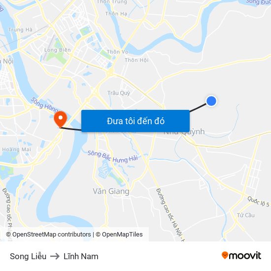 Song Liễu to Lĩnh Nam map
