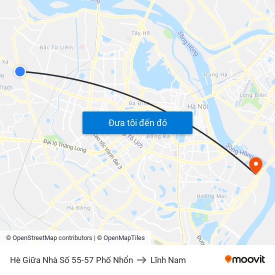 Hè Giữa Nhà Số 55-57 Phố Nhổn to Lĩnh Nam map