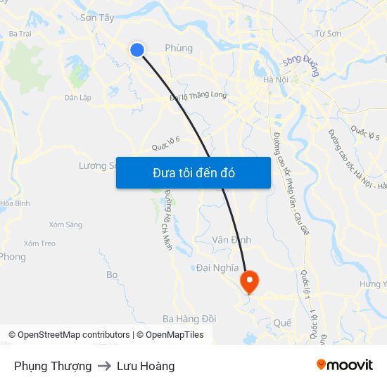 Phụng Thượng to Lưu Hoàng map