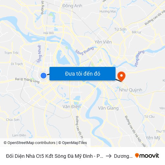 Đối Diện Nhà Ct5 Kđt Sông Đà Mỹ Đình - Phạm Hùng to Dương Xá map