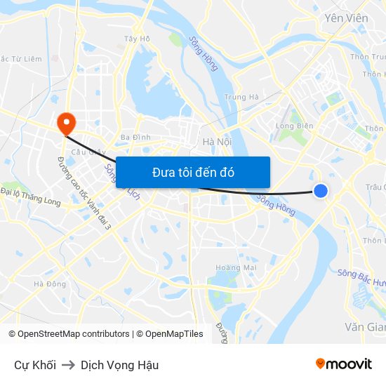 Cự Khối to Dịch Vọng Hậu map