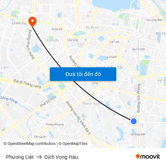 Phương Liệt to Dịch Vọng Hậu map