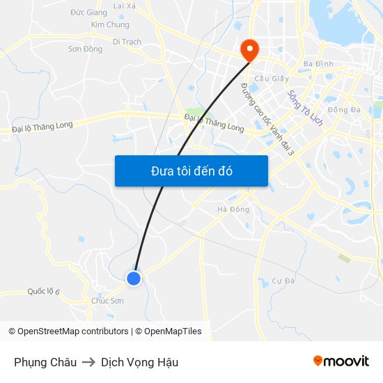 Phụng Châu to Dịch Vọng Hậu map