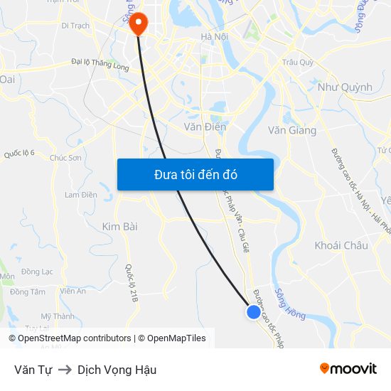 Văn Tự to Dịch Vọng Hậu map