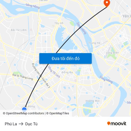 Phú La to Dục Tú map