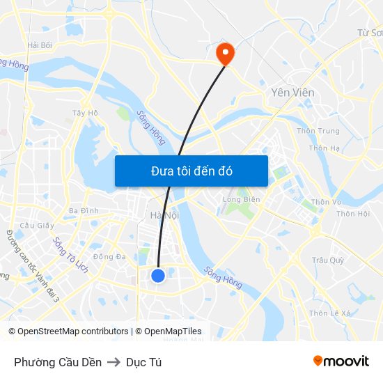 Phường Cầu Dền to Dục Tú map