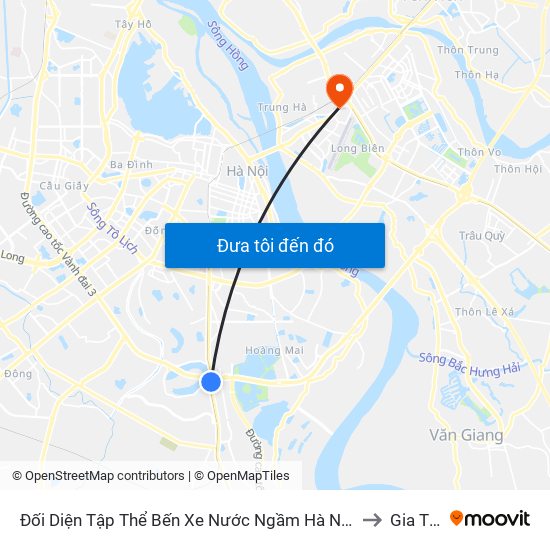 Đối Diện Tập Thể Bến Xe Nước Ngầm Hà Nội - Ngọc Hồi to Gia Thụy map