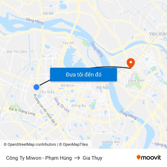 Bệnh Viện Đa Khoa Y Học Cổ Truyền - 6 Phạm Hùng to Gia Thụy map