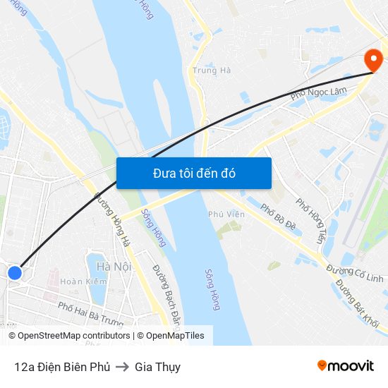 12a Điện Biên Phủ to Gia Thụy map