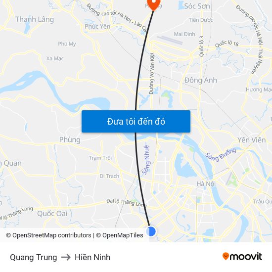 Quang Trung to Hiền Ninh map