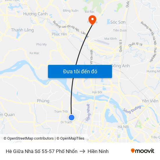 Hè Giữa Nhà Số 55-57 Phố Nhổn to Hiền Ninh map