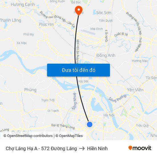 Chợ Láng Hạ A - 572 Đường Láng to Hiền Ninh map