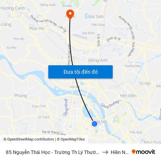 85 Nguyễn Thái Học - Trường Th Lý Thường Kiệt to Hiền Ninh map
