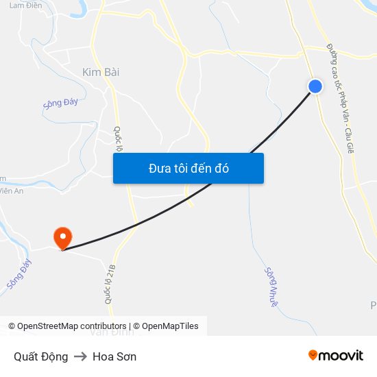 Quất Động to Hoa Sơn map