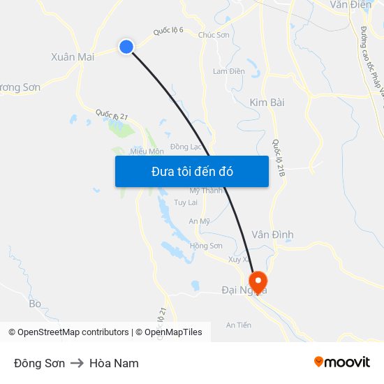 Đông Sơn to Hòa Nam map