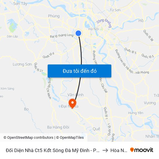 Đối Diện Nhà Ct5 Kđt Sông Đà Mỹ Đình - Phạm Hùng to Hòa Nam map