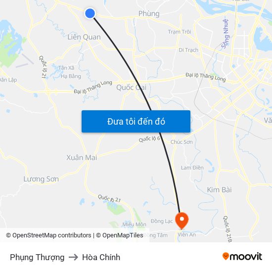 Phụng Thượng to Hòa Chính map