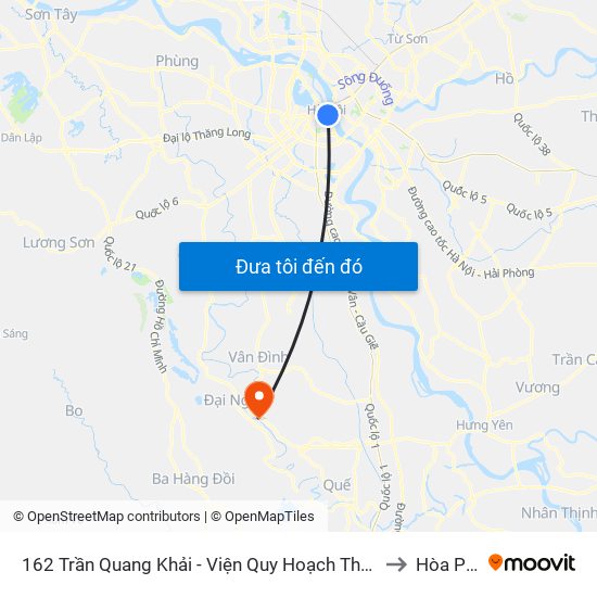 162 Trần Quang Khải - Viện Quy Hoạch Thủy Lợi to Hòa Phú map