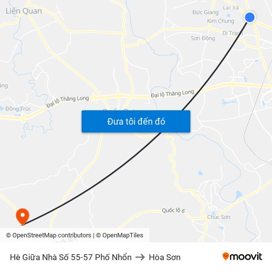 Hè Giữa Nhà Số 55-57 Phố Nhổn to Hòa Sơn map