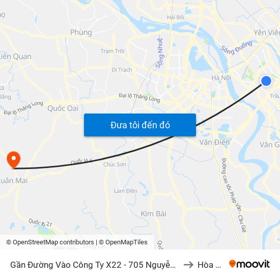 Gần Đường Vào Công Ty X22 - 705 Nguyễn Văn Linh to Hòa Sơn map